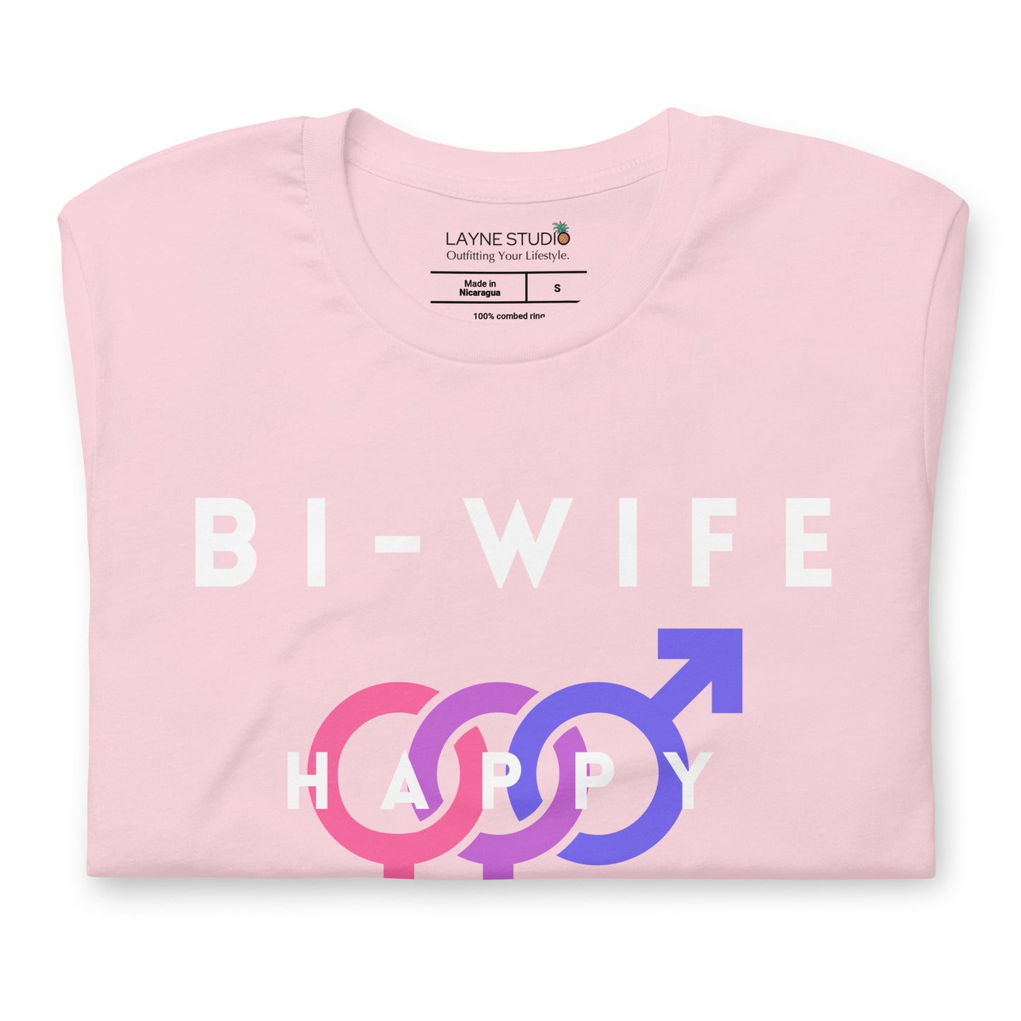 “Bi-Wife, Happy Life” Women's Graphic Tee