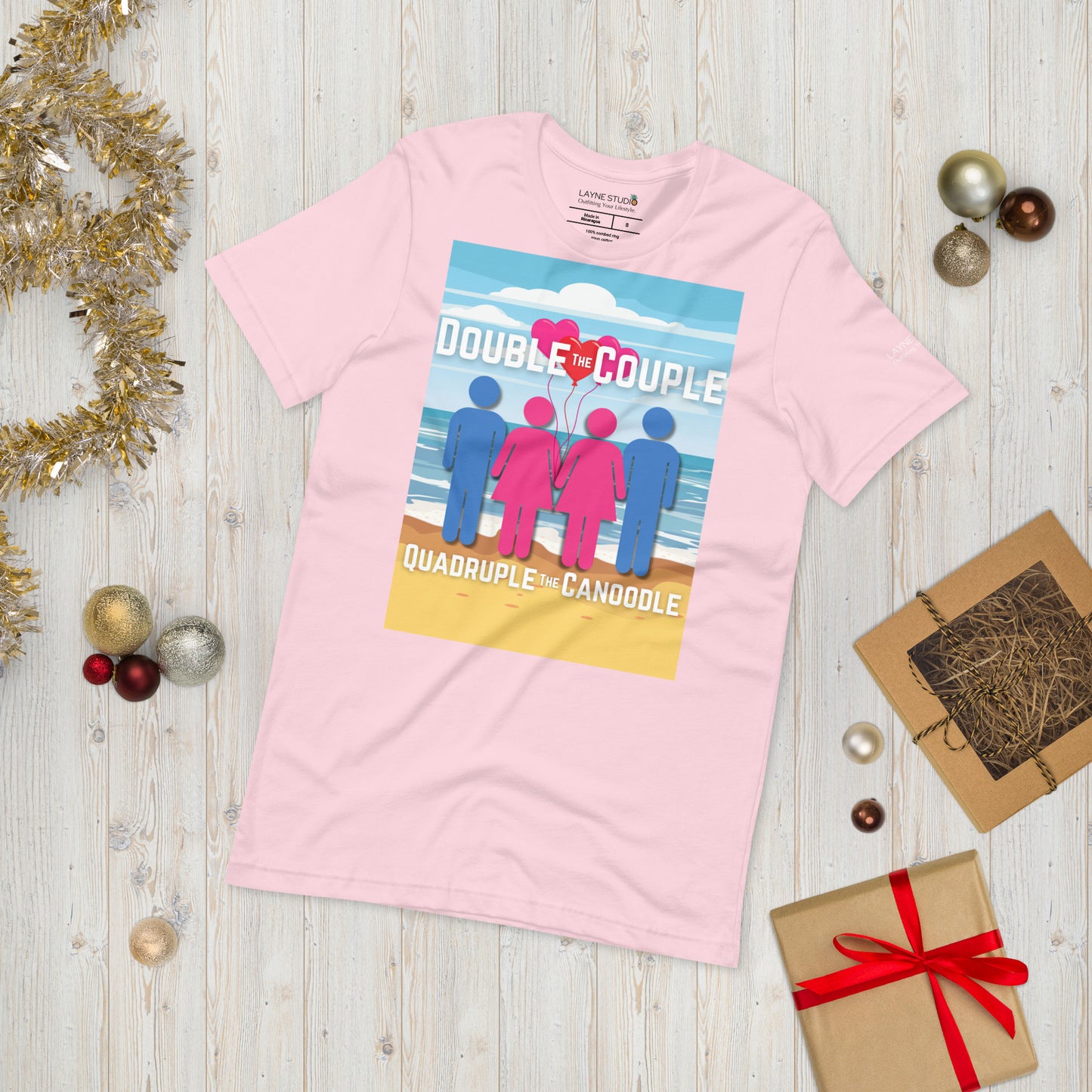 "Double The Couple, Quadruple the Canoodle" Women's Graphic Tee